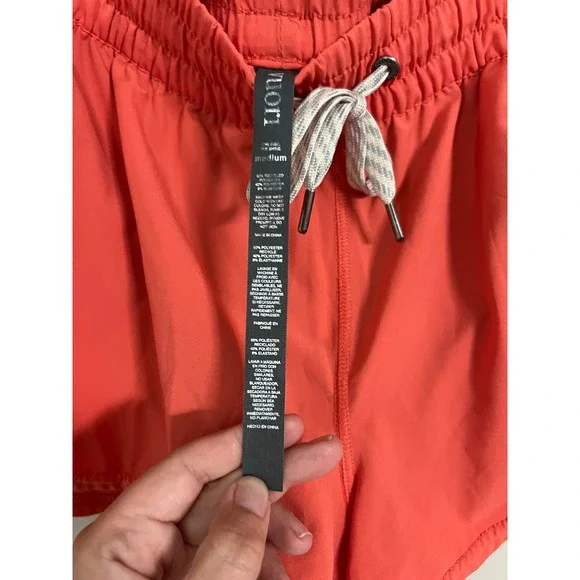 Vuori Clementine 2.0 Running Shorts Coral Orange Womens Medium Athletic Gym - Picture 5 of 6